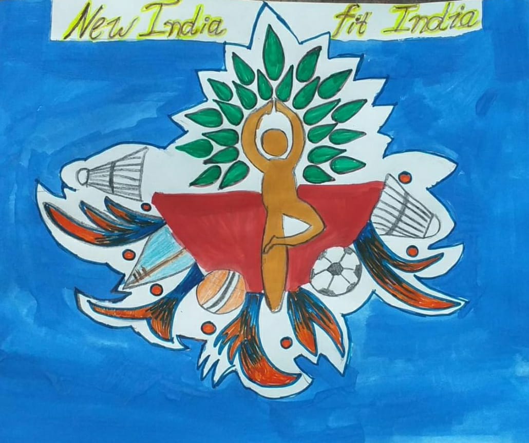 Poster on New India FIt India By Mast. Sai Shinde