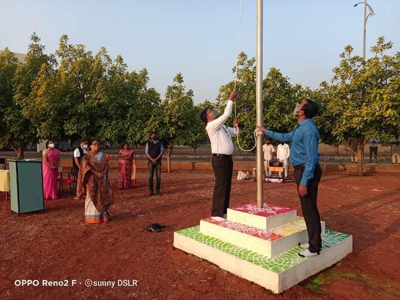 26 Jaunary 2021 Republic Day Celebration flag hosting by chief guest