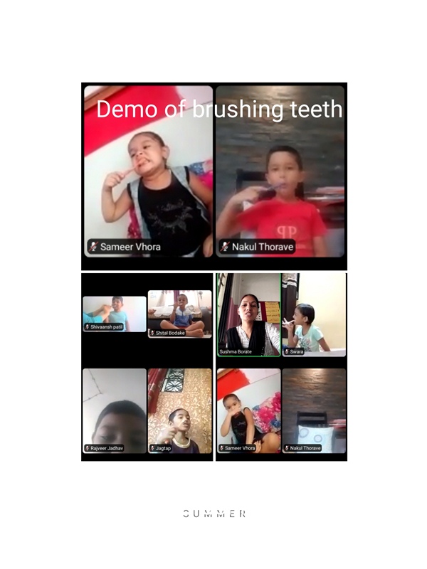 Class HK,G Demo of brushing teeth